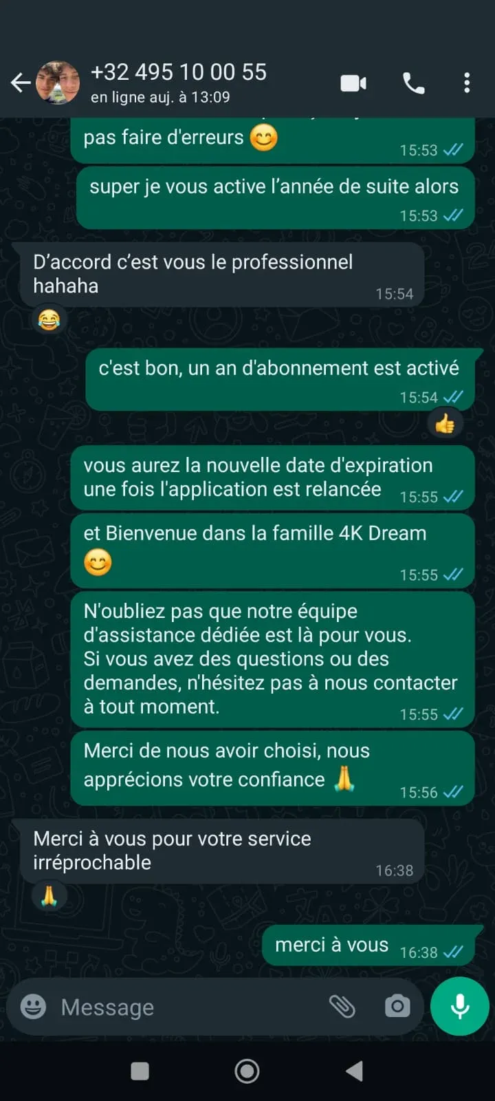 4KPrime 24/7 human support WhatsApp proof